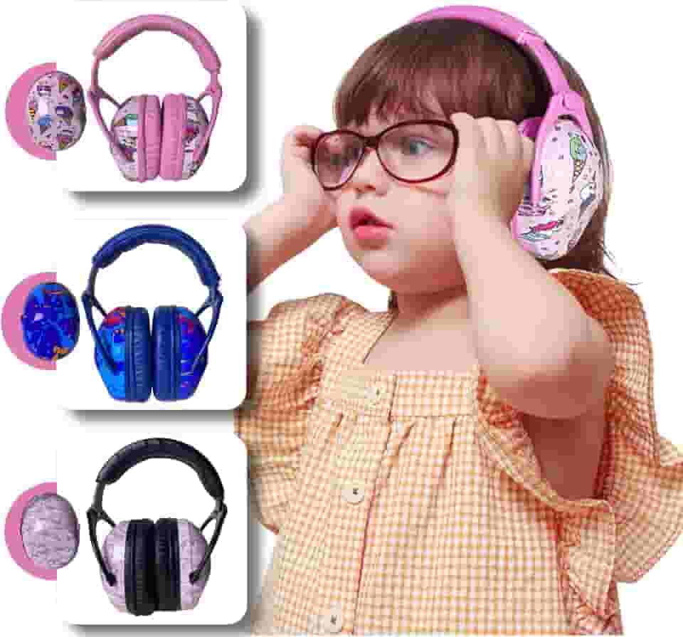 Fone Abafador de Ruídos Autismo Infantil Colorido Abafador de Som e Protetor Auditivo Para Crianças Autistas TEA Auricular - ALVATEC ATC®