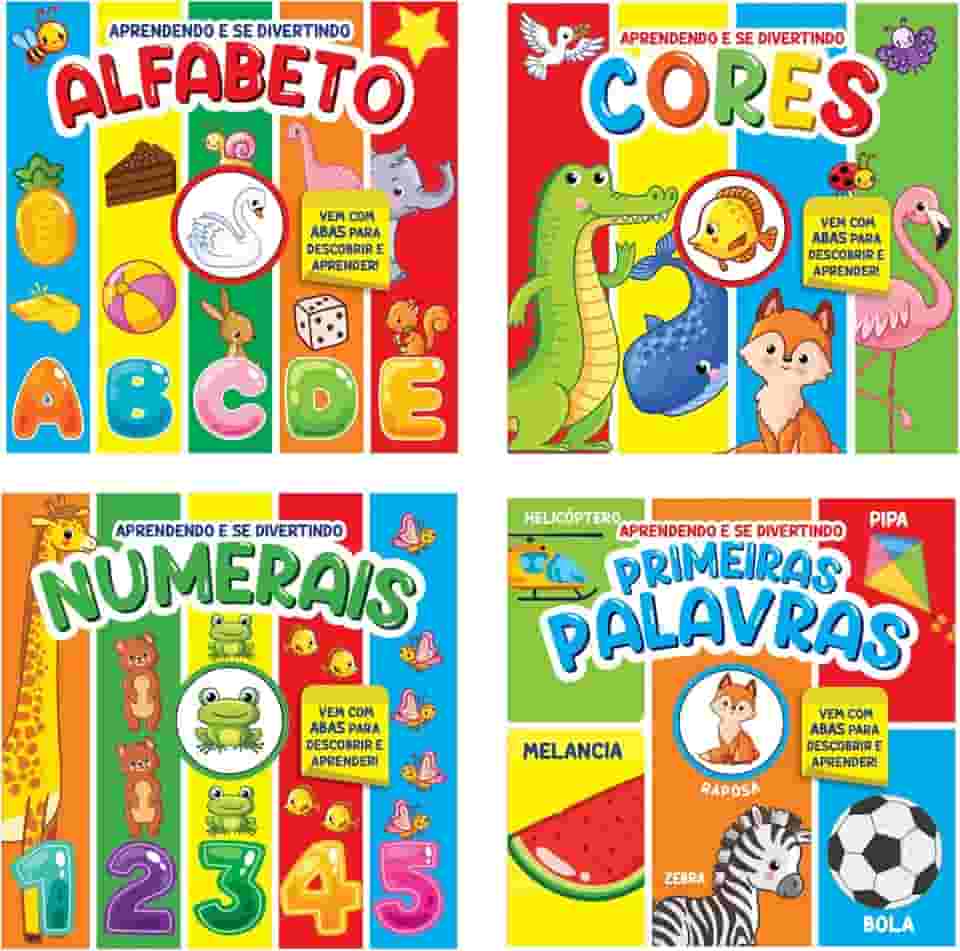 Coleção Aprendendo e se Divertindo - Kit com 4 Livros