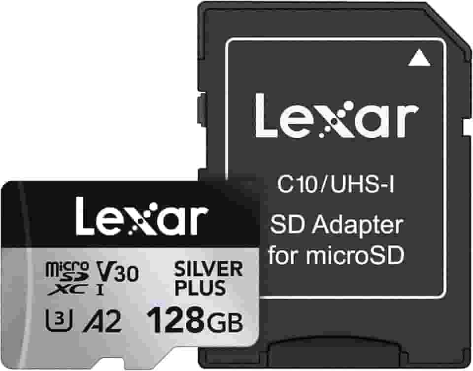 Cartão de Memória Lexar Professional SILVER PLUS microSDXC UHS-I Card 128GB