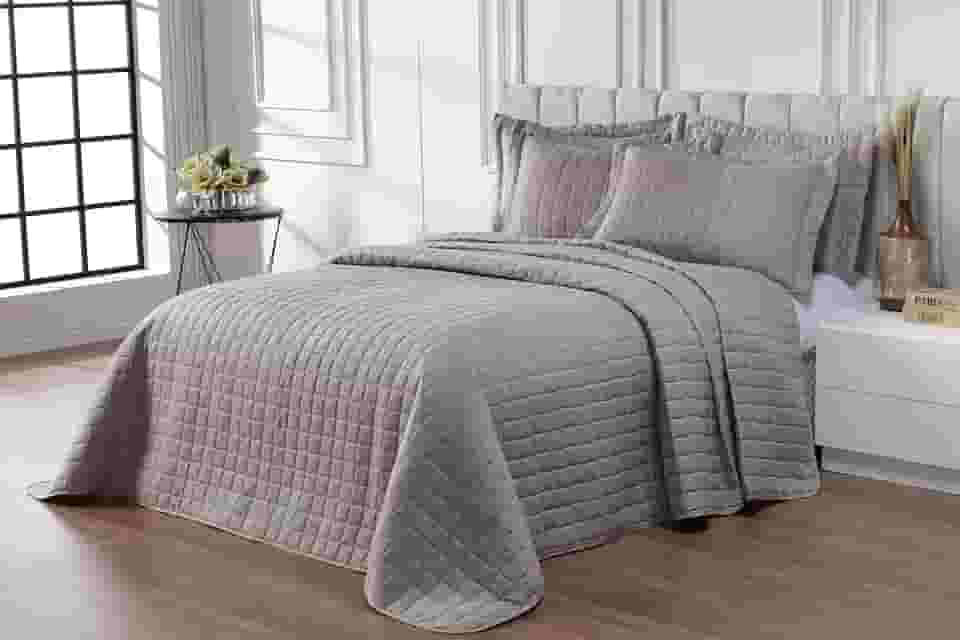 Kit Cobre Leito 400 Fios Completo Dupla Face Solteiro, Casal, Queen e King Size. (Avelã, Solteiro - 2 pcs)