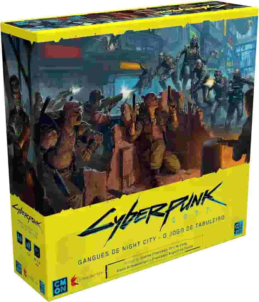 Galápagos, Cyberpunk 2077: Gangues de Night City, Jogos de Tabuleiro para Gamers, 1 a 4 jogadores, 90 a 120 minutos por partida.
