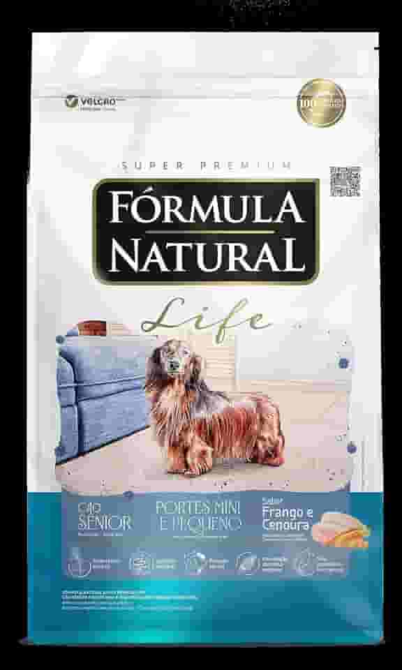 Fórmula Natural Life Ração Seca Para Cães Sênior De Pequeno Porte Sabor Frango 10,1Kg