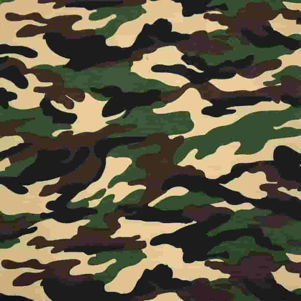 Tecido camuflado verde militar - 141.7 g/yd², 149.9 cm de largura, 1 jarda pré-cortado - ideal para costura, estofamento, projetos de mobiliário de acampamento doméstico (padrão A, 1 jarda pré-corte)