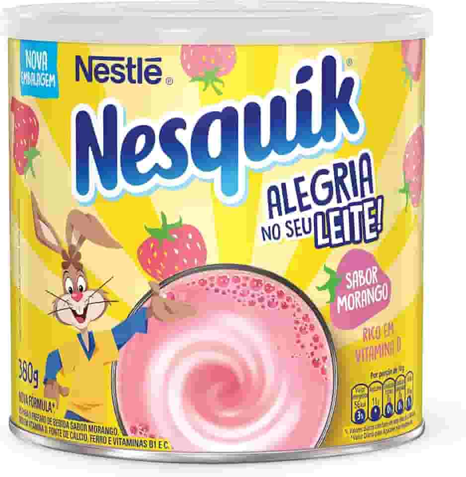 Achocolatado em Pó Morango Nesquik 380g