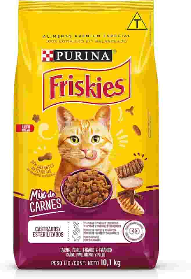 Purina Friskies Ração Gatos Castrados Friskies Mix De Carne 10 1Kg