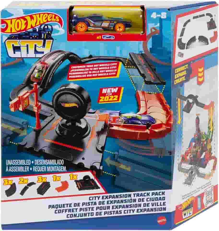 Hot Wheels City Pista de Brinquedo Pacote de Construção para crianças a partir de 4 anos