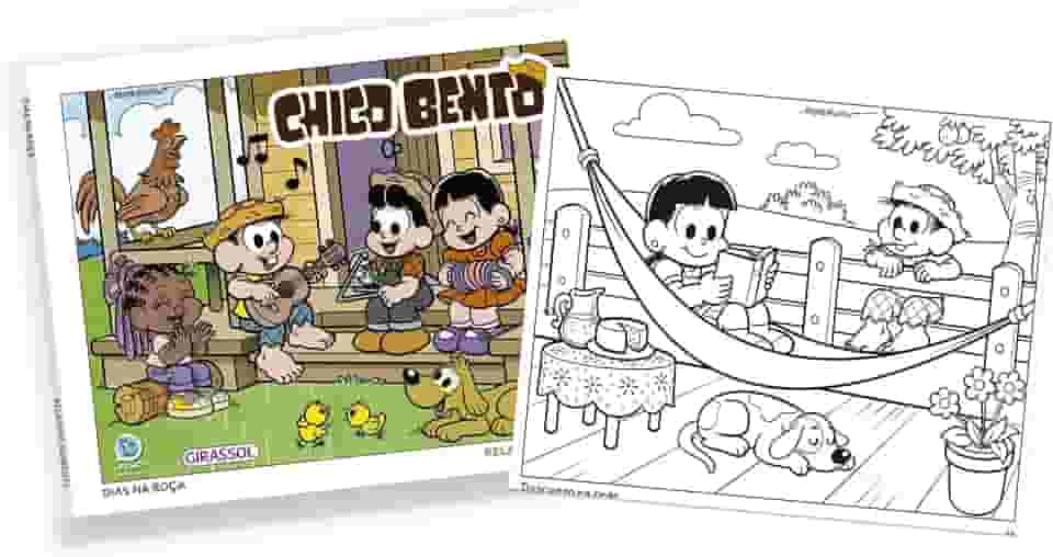 Chico Bento - Dias na Roça: Relaxing Moments - Livro de colorir