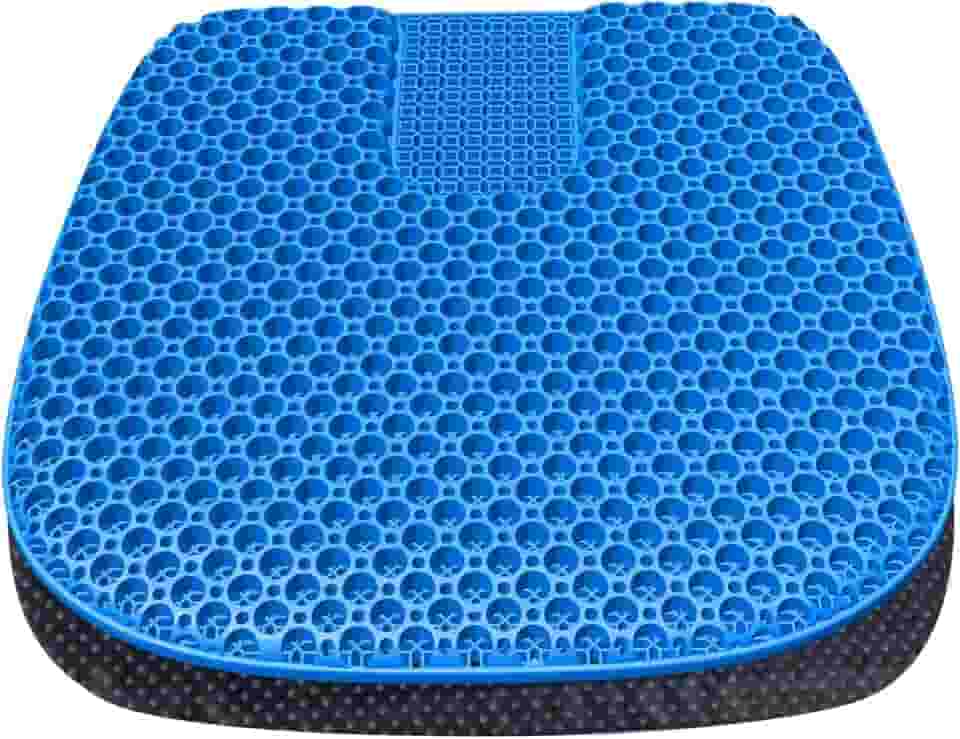 EVEME Almofada de assento grande melhorada em gel com capa antiderrapante, almofada de assento refrescante, almofadas de assento de cadeira de rodas, para cadeira de escritório, assento