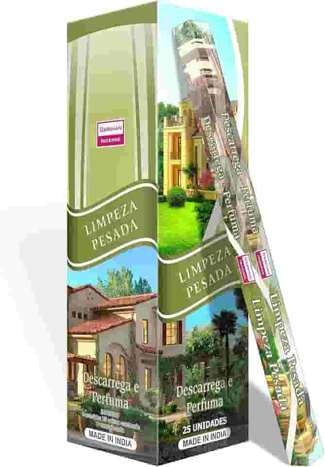Incenso Indiano Darshan Limpeza Pesada - 6 caixinhas
