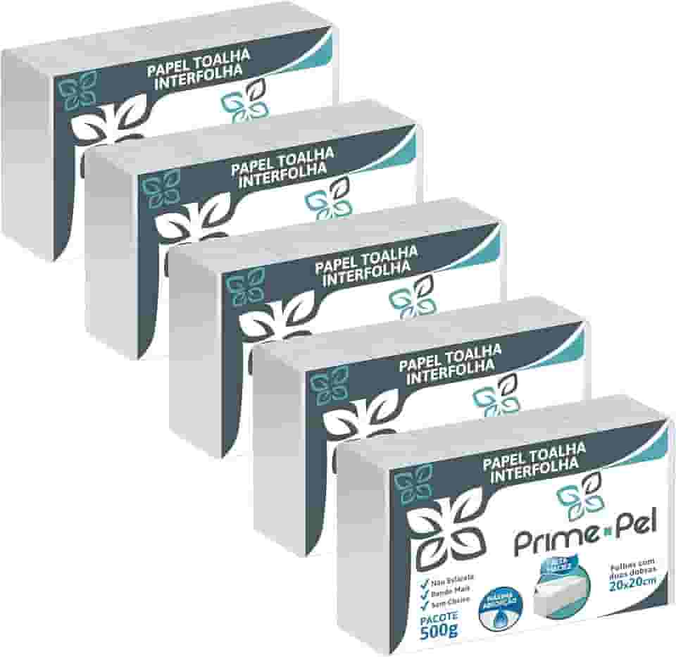 Papel Toalha Interfolha Branco Luxo Banheiro 5000 Folhas