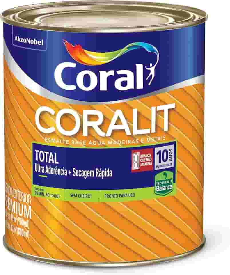 CORALIT TOTAL BRILHANTE BRANCO 900ML - CORAL