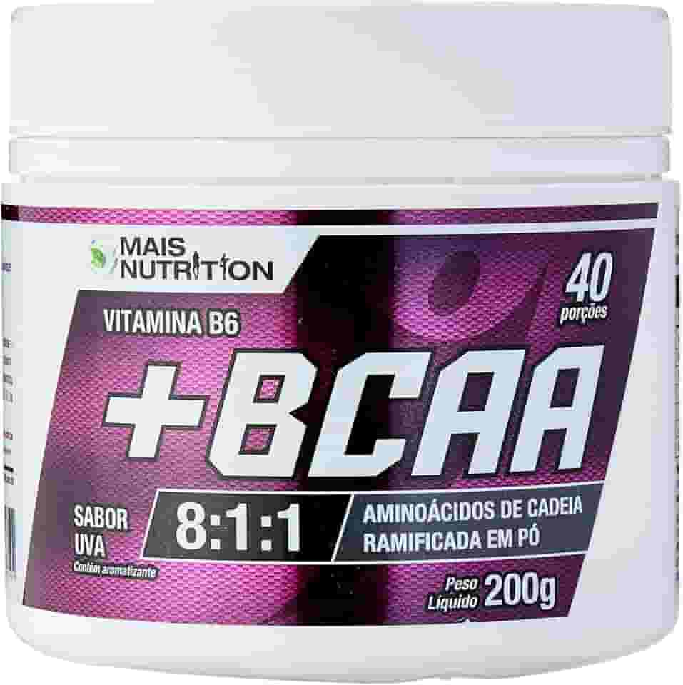 BCAA 8:1:1 200g Sabor Uva 200 gramas Mais Nutrition Aminoacido