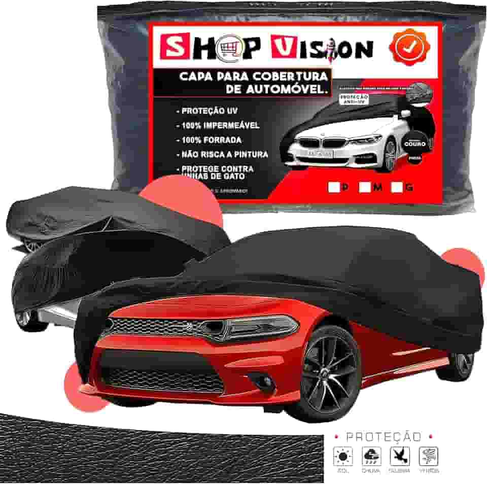 Capa Protetora Cobrir de Carro em Couro 100% Forrada Impermável Não Risca (Novo Polo)