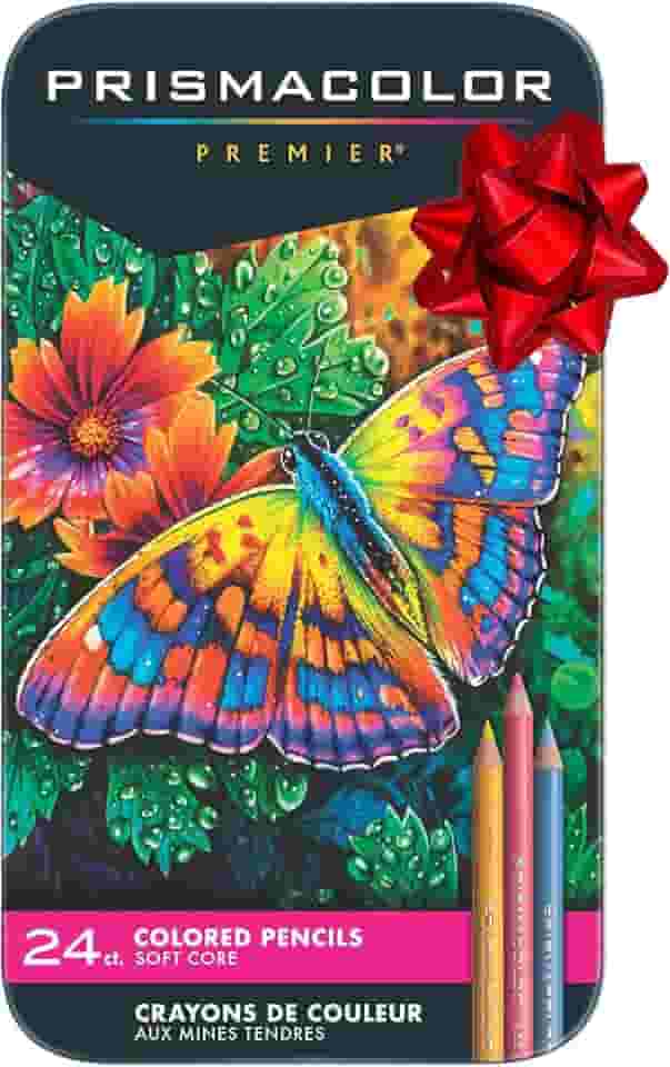 PRISMACOLOR 3597T Premier Colored Pencils, Soft Core, 24ct