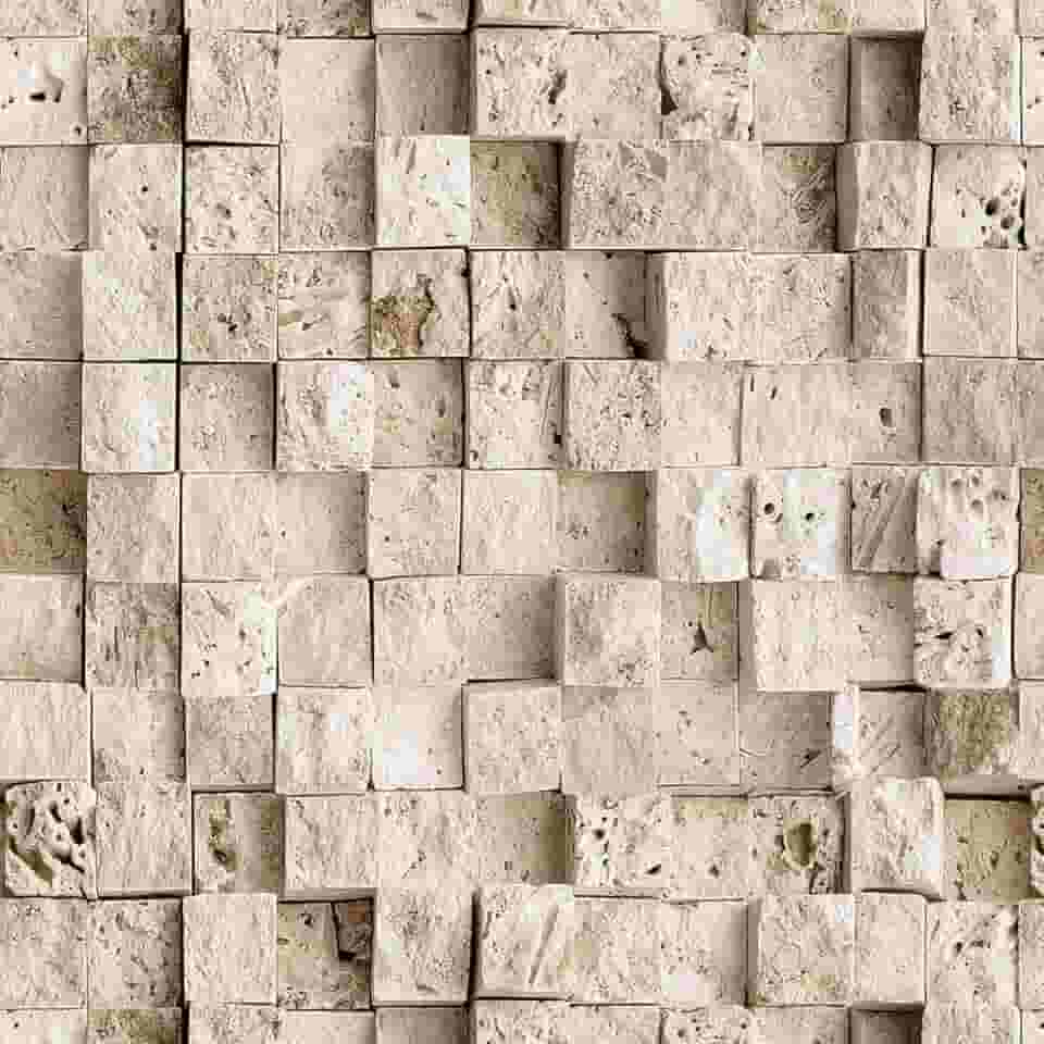 Papel de Parede Adesivo Autocolante Lavável Estilo Pedra Tijolinho Estilo 3D 1.50 Metros