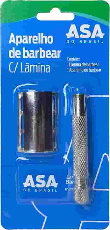 Aparelho de Barbear C/Lâmina, Asa do Brasil, Inox