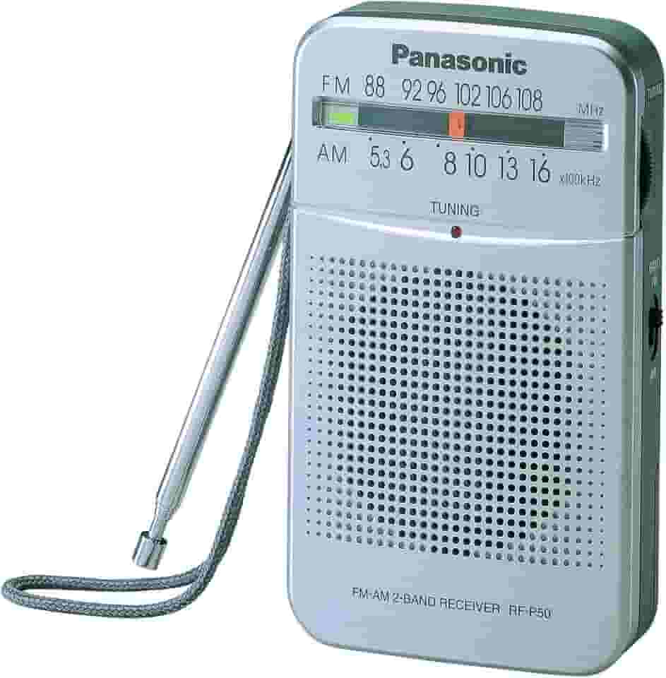 Rádio de bolso Panasonic AM/FM RF-P50 WLM