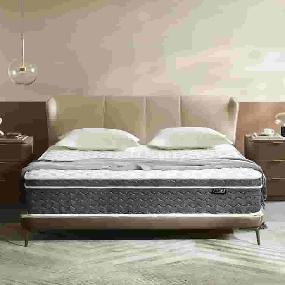 King Colchão híbrido de 30,5 cm King - Espuma viscoelástica e molas espirais de bolso individual | Alívio de pressão | Isolamento de movimento, suporte de borda | Certificado CertiPUR-US |