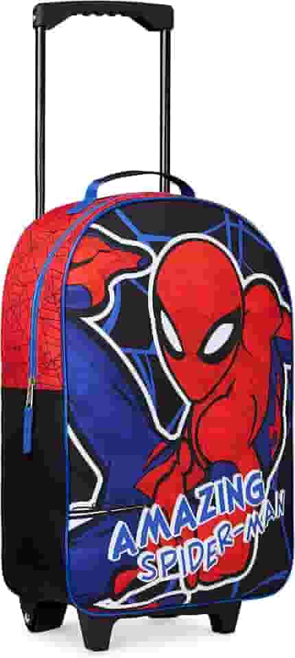 Mala de mão dobrável para meninos, bolsa de viagem com rodas dos Vingadores, bolsa de viagem com rodas, bolsa com rodinhas com alça do Homem-Aranha, mala para meninos