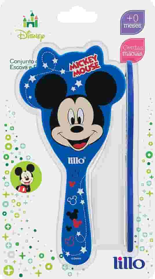 Conjunto Pente e Escova Disney - Lillo, Azul