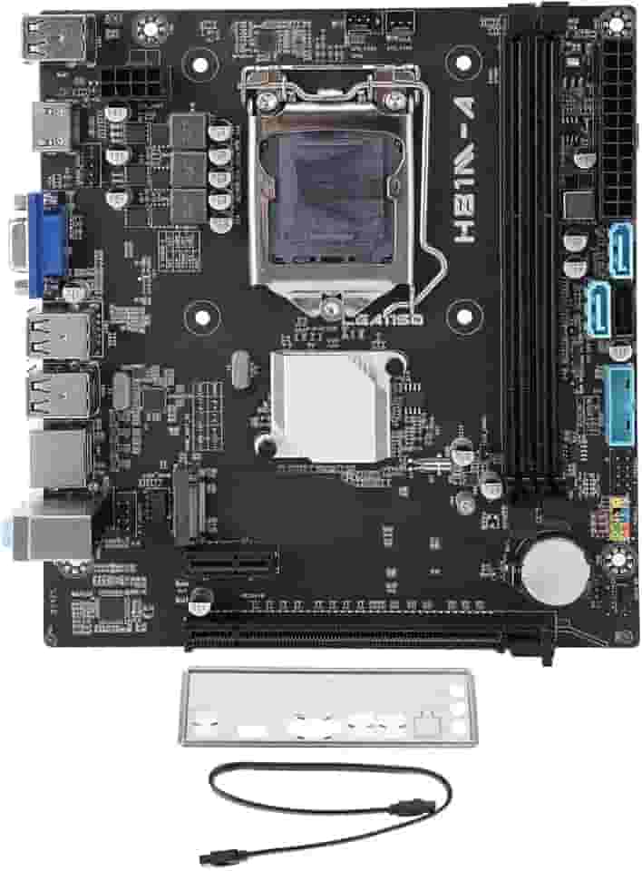 Placa mãe H81M A, memória 2 x DDR3 máx. 32 GB, CPU LGA1150, PCI E2.0X16, Serial ATA 3.0x2, VGA, HDMI, M.2 ATX Mainboard para Core i3, i5, i7 4ª geração