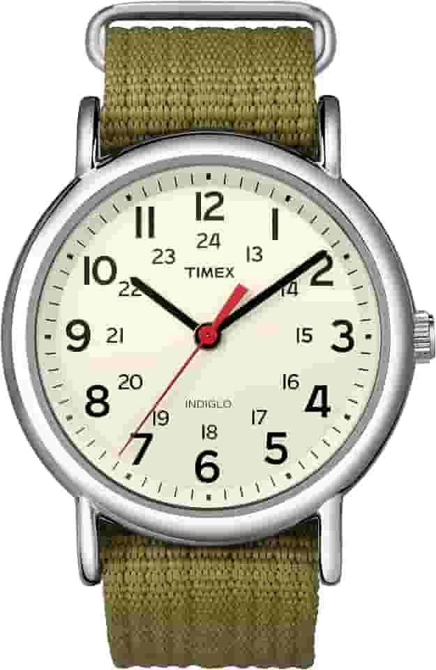 Men's Weekender T2N651 White Nylon Analog Quartz Fashion Watch