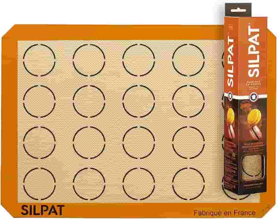 Tapete antiaderente Silpat Perfect de silicone, para assar macarons, 29 cm x 41 cm