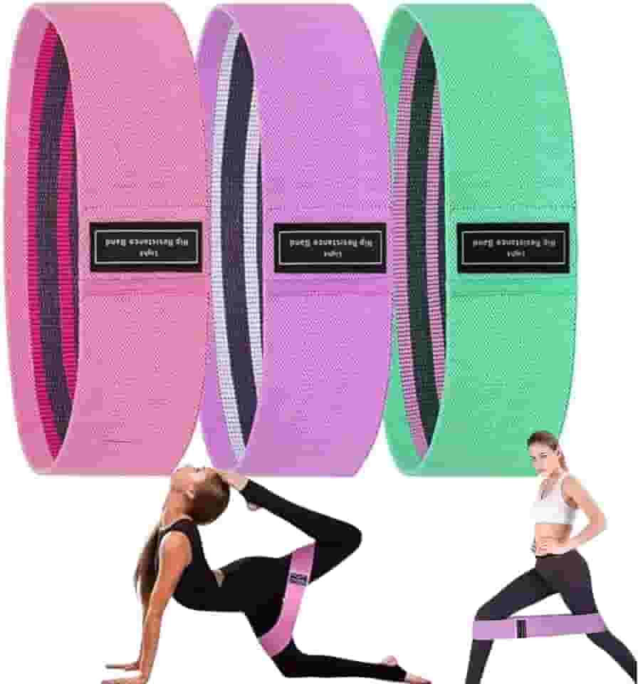 Kit 3 Faixas Elásticas de Exercício – 3 Intensidades para Treino Funcional, Alongamento, Crossfit e Musculação