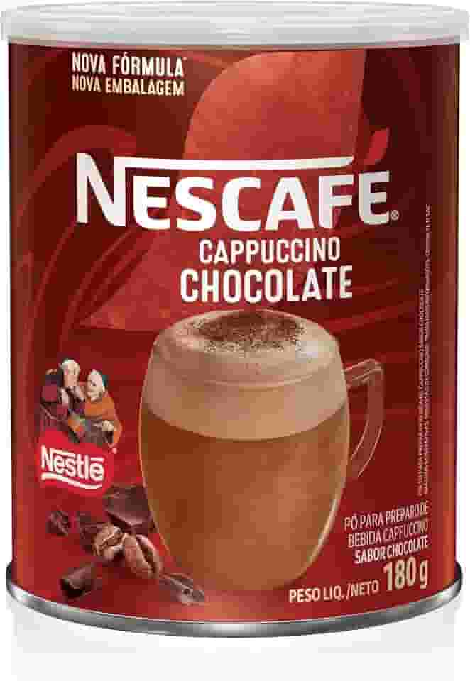 Café Solúvel Nescafé Cappuccino Dois Frades Lata 180g