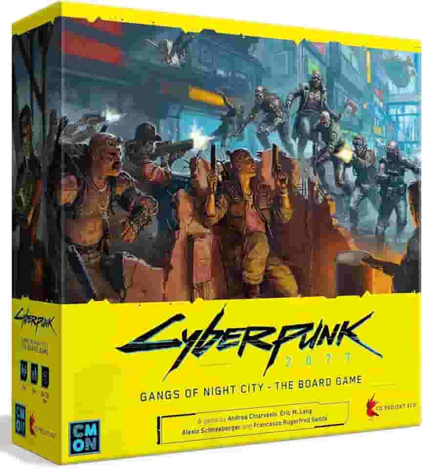 CMON Cyberpunk 2077: Gangs Of Night City - Jogo De Tabuleiro Conquiste Neste Imersivo Estratégia Ficção Científica! Aventura, Para Maiores 14 Anos, 1 A 4 Jogadores, 90 120 Minutos Tempo Jogo.