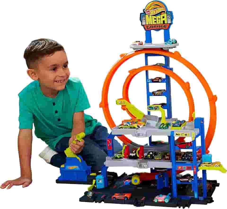 Hot Wheels City Pista de Brinquedo Mega Garagem para crianças a partir de 4 anos