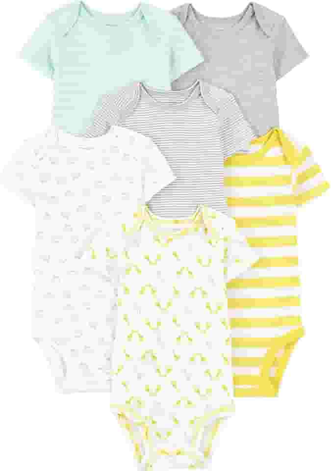 Body Pacote com 6 bodies de manga curta Simple Joys by Carter'sUnisex Bebê