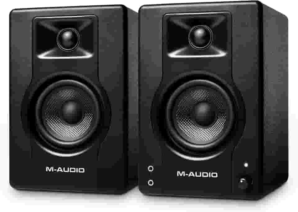 M-Audio Monitores de Estúdio BX3 de 3,5", Alto-Falantes HD PC para Gravação e Multimídia, 120W, Par