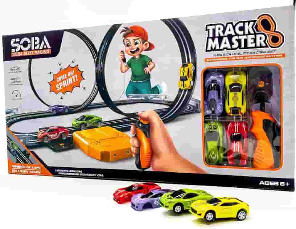 Pista Autorama Track Master Elétrica Duplo Looping 3,94m