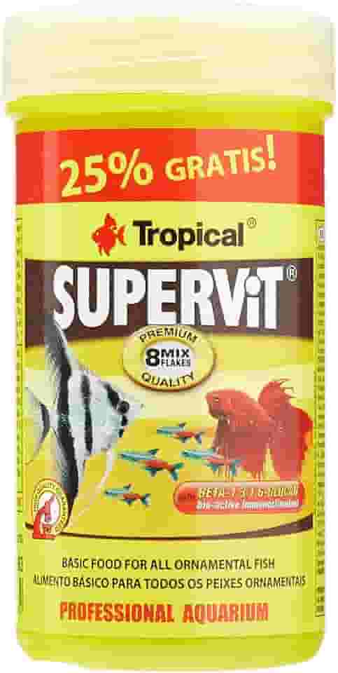 Ração Tropical Supervit Flake Para Peixes 25g Tropical Para Peixes