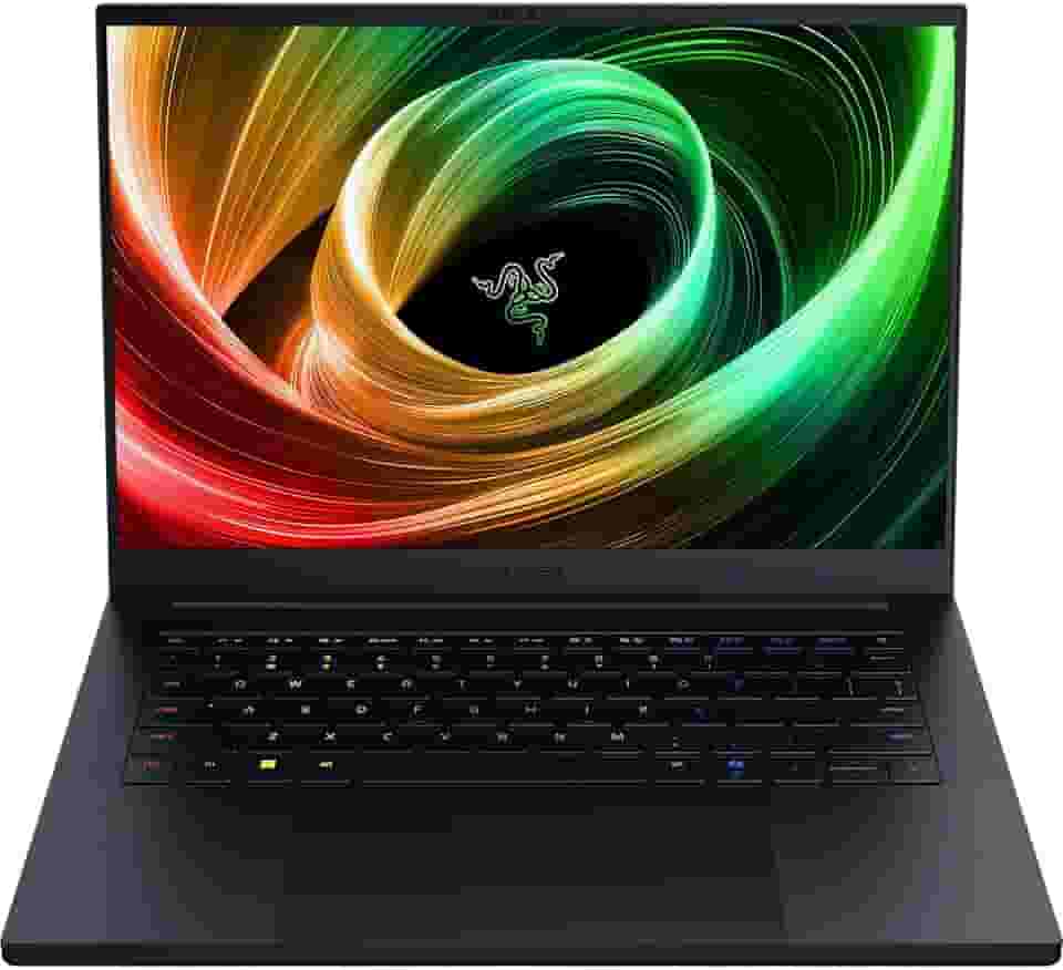 Razer Notebook para jogos Blade 14 (2025): NVIDIA GeForce RTX 5060 - CPU AMD Ryzen AI 9 365 - Tela OLED 3K 120Hz - 16GB LPDDR5X RAM - SSD de 1TB - Fino e leve - Chroma RGB - Windows - Preto