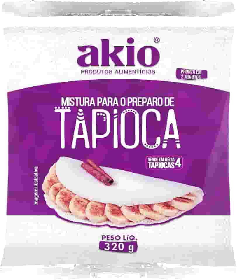 Tapioca Akio 320g - Farinha de Mandioca Hidratada Sem Glúten