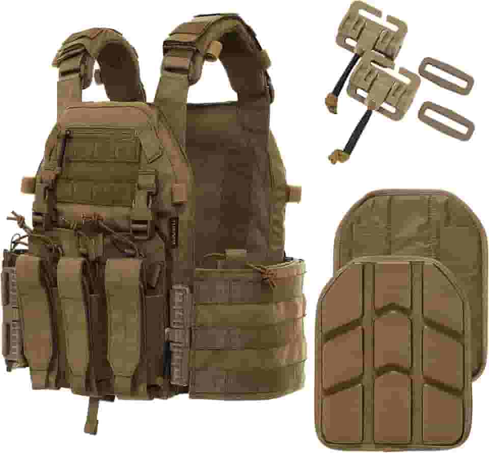 Colete tático Molle masculino ajustável para airsoft adulto, treinamento militar, caça e jogos