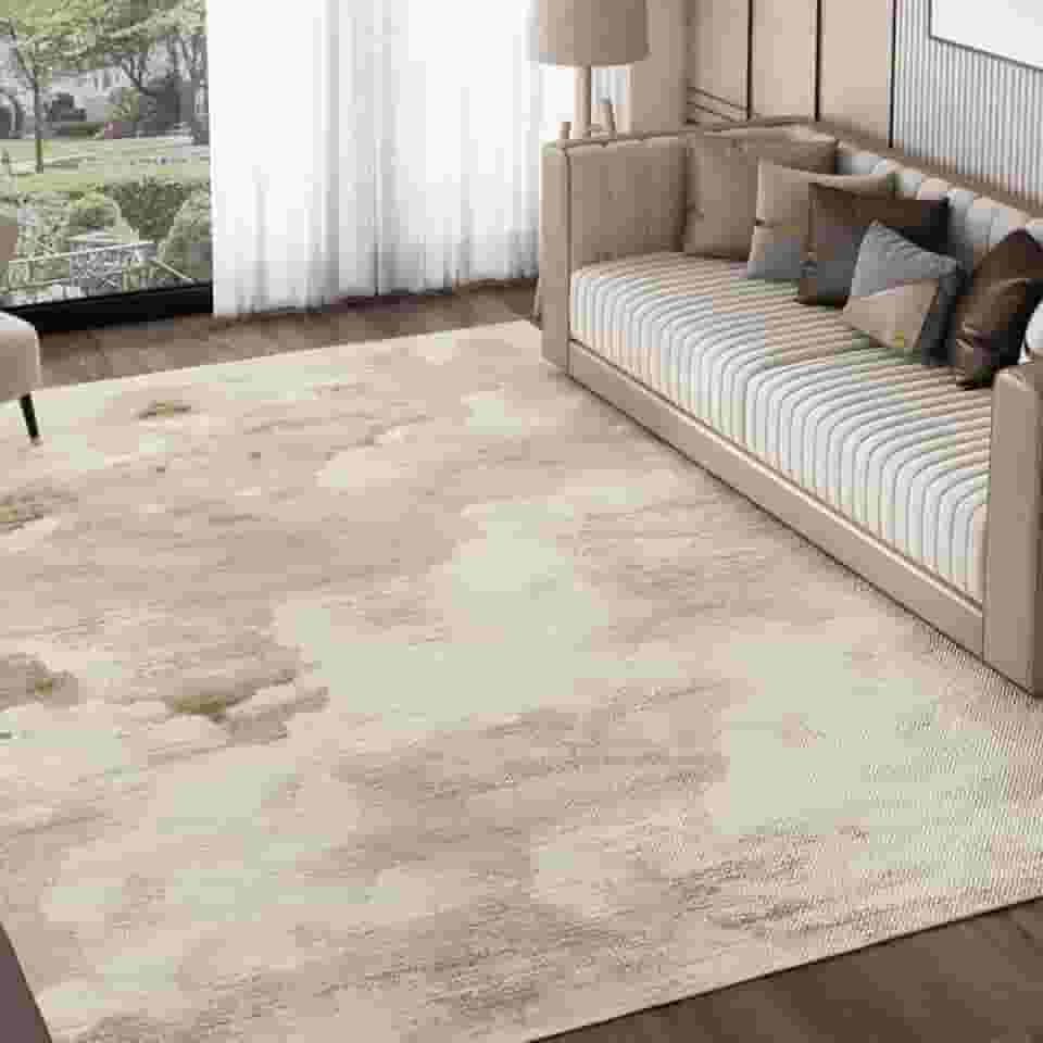 Tapete Sala, Tapete Quarto 2,00m x 1,40m, Antiderrapante, Estilo Minimalista, Fácil de Limpar Lavável, Adequado para Quartos, Salas de Estar, Corredores e Áreas Externas