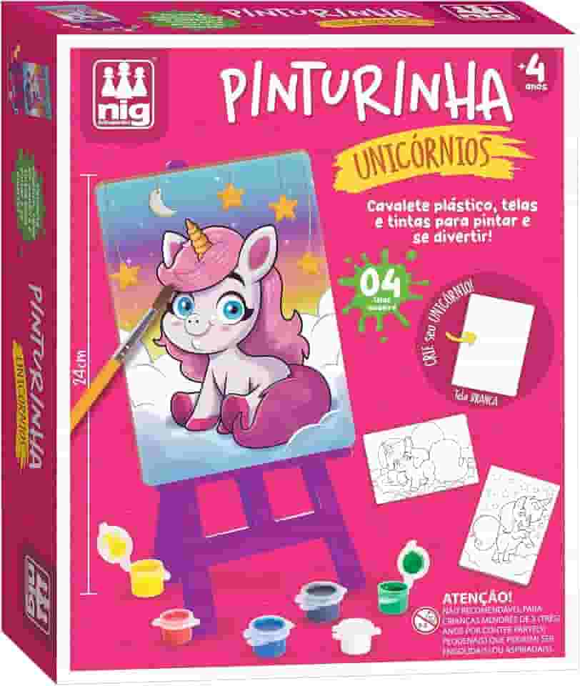 Nig Brinquedos Kit de Pintura Infantil Pinturinha Unicórnios