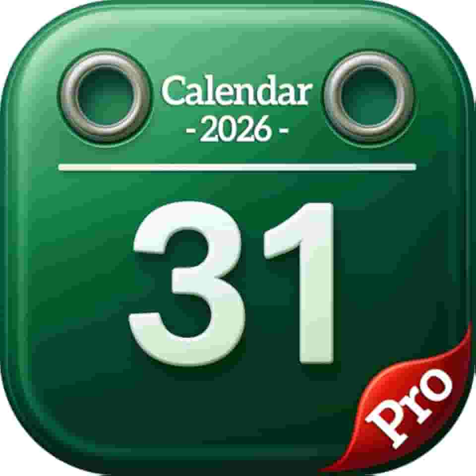 Calendar 2026 – Planner & To-Do List Organizer | Smart Task & Productivity App for Fire Tablets & Phones
