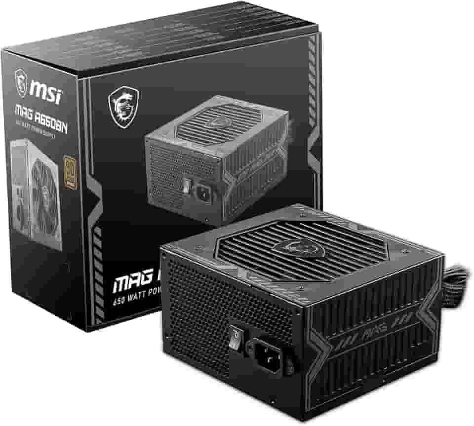 Fonte de Alimentação MSI MAG A650BN - 650W, 80 Plus, Bronze, PFC Ativo