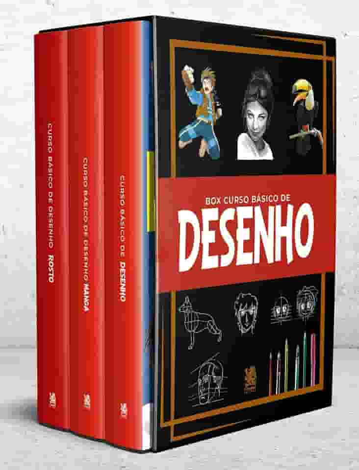 Curso Básico de Desenho - Box com 3 Livros