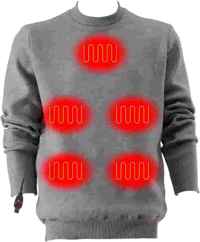 Camiseta térmica térmica masculina e feminina (não inclui baterias)