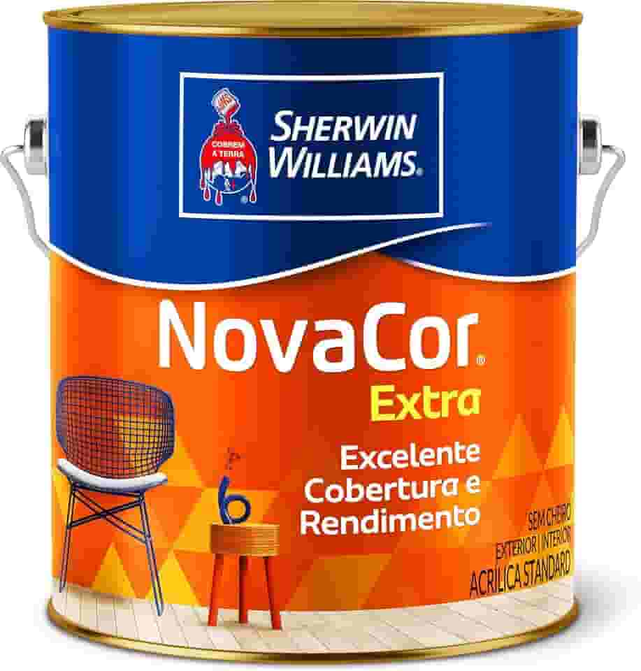 NOVACOR ACRILICO + RENDIMENTO FOSCO BRANCO 3,6 LITROS
