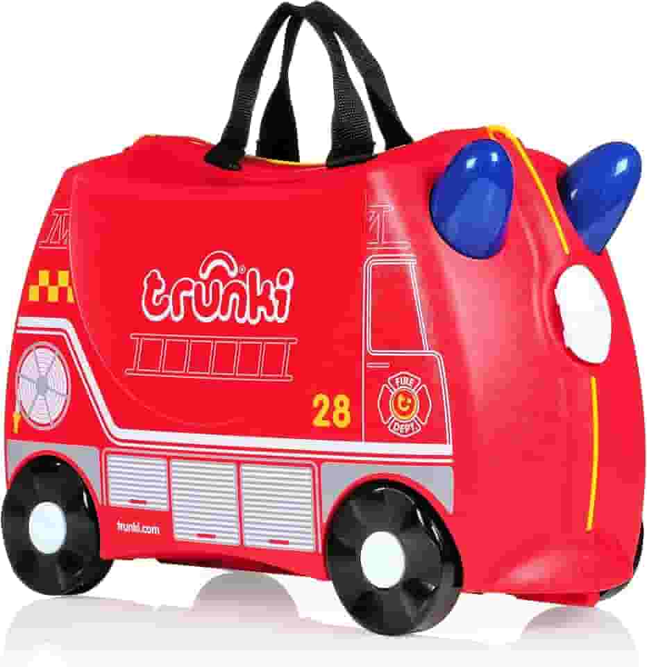 Mala Infantil Trunki - Bombeiro Frank - Sua viagem muito mais divertida - cor Vermelho, Tr