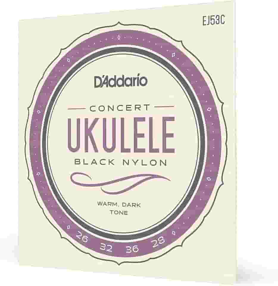 Encordoamento Para Ukulele Concerto D'Addario Pro-Arté Black Nylon EJ53C