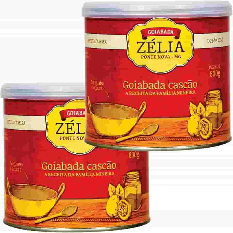 2 Goiabadas Cascão Cremosa Lata 800g Zélia - Desde 1950