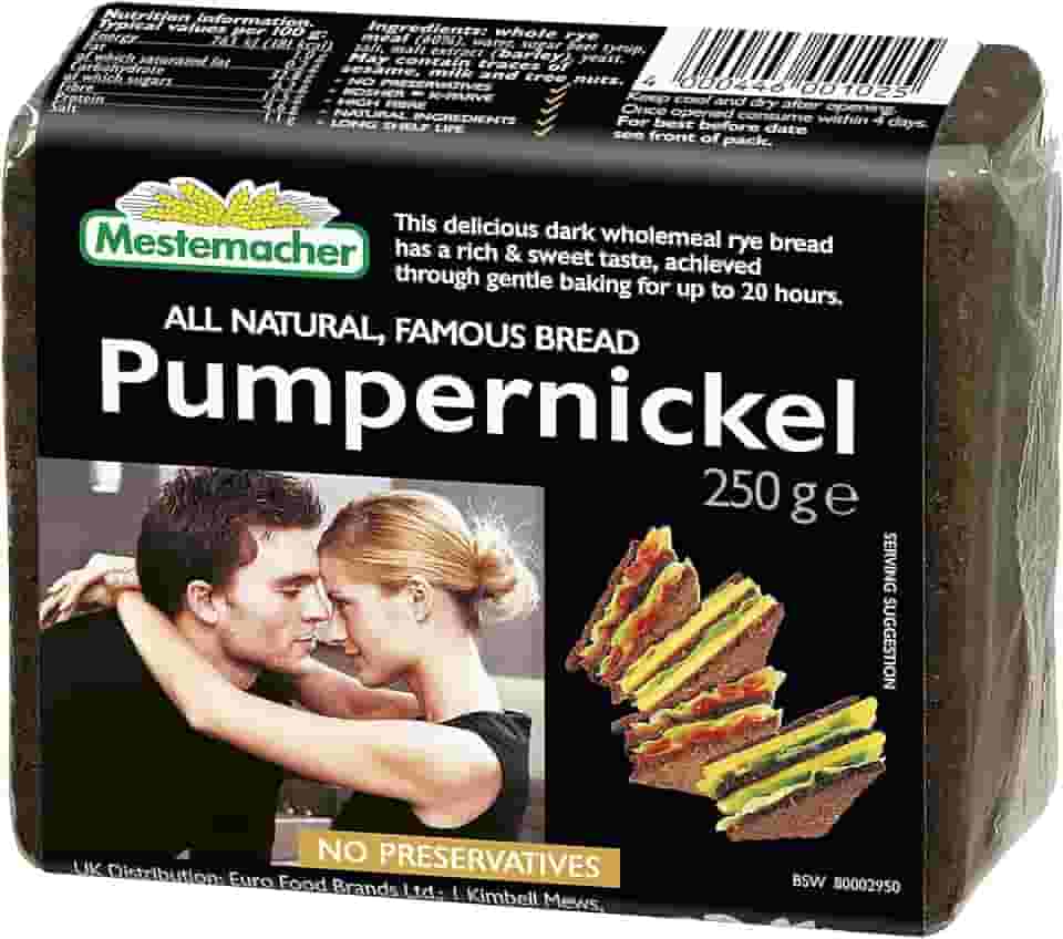 Mestemacher Pão Pumpernickel 250G (Centeio Integral E Malte)