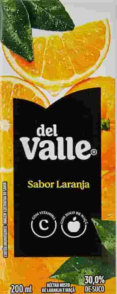 Pack de DEL VALLE LARANJA TP 200ML 18 unidades